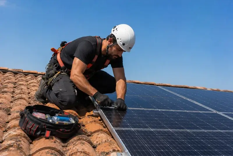 Maintenance et monitoring de panneaux solaires à Vers-Pont-du-Gard