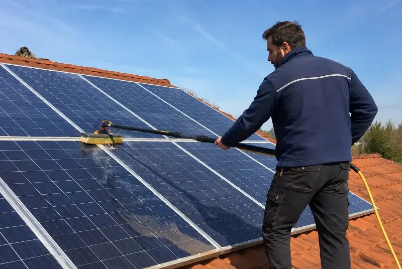 Nettoyage et entretien de panneaux solaires à Vers-Pont-du-Gard